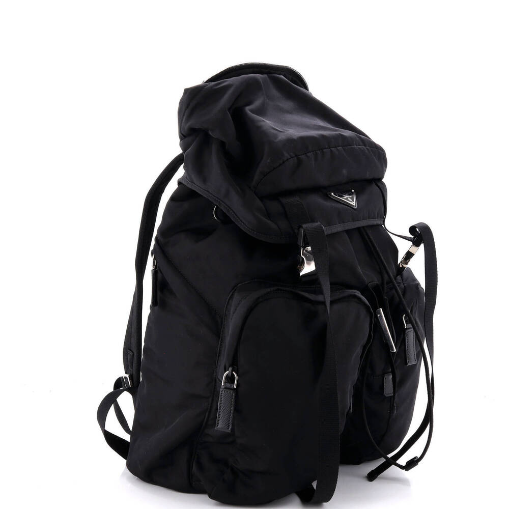 Prada Large Double Pocket Rucksack Backpack Re-Nylon - Picture 2 of 6